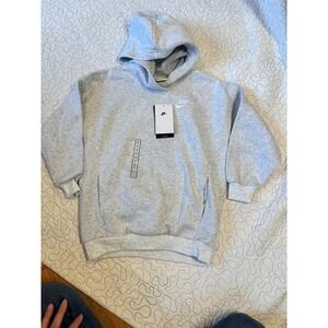 Nike Girls Size Small‎ Gray Cropped Hoodie Sweatshirt Size Small #527